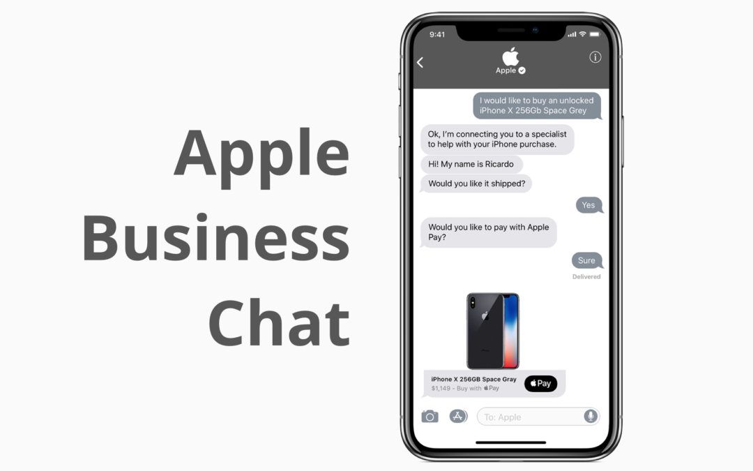 Apple officialise Business Chat